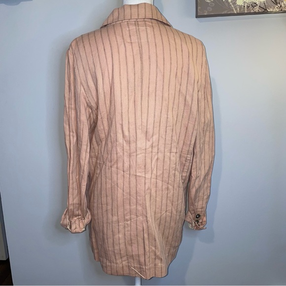 NWOT Free People We the Free Linen Blazer - Picture 6 of 9